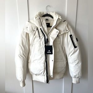 Mackage Men's Viggo Rare Luxury Classic Down Jacket NWT size 38 Cream